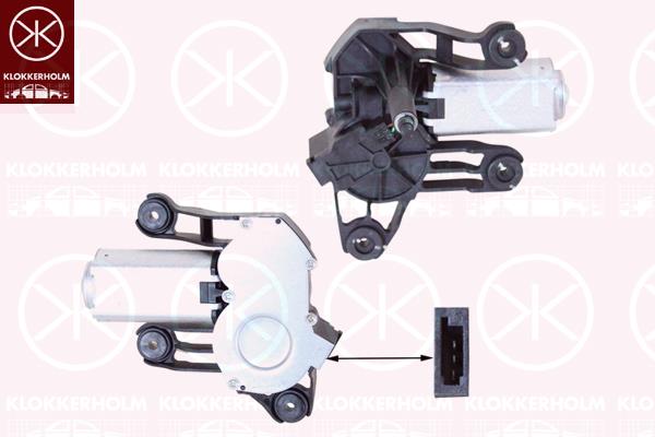 Wiper Motor, Rear, for vehicles with tailboard, Voltage [V]: 12, 1356022080 (FIAT)