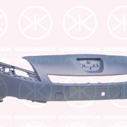 Bumper, w/primer, Front, Upper section, 7401 SS (PEUGEOT)