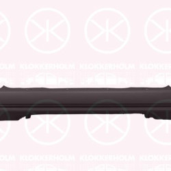 Bumper, Rear, black, 1633557180 (PEUGEOT), 1633557180 (CITROEN), 39165980 (OPEL)