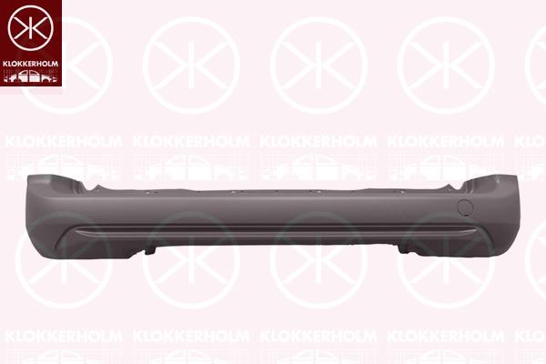 Bumper, w/primer, Rear, 1633557680 (PEUGEOT), 1633557680 (CITROEN), 39165983 (OPEL)