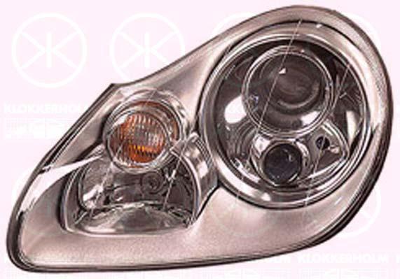 Headlight, Right, Illuminance [lx]: 17.5, Bi-Xenon, without control unit for Xenon, Valeo, 95563115800 (PORSCHE), 95563115831 (PORSCHE)