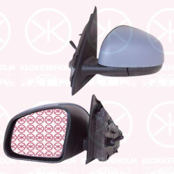 Exterior Mirror, Right, Control: cable pull, Number of pins: 2, with thermo sensor, Convex, w/primer, 96 30 119 88R (RENAULT)