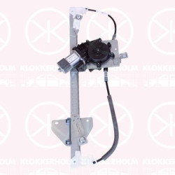 Window Regulator, with electric motor, Electric, Right Front, Number of pins: 2, 80 72 083 53R (RENAULT)