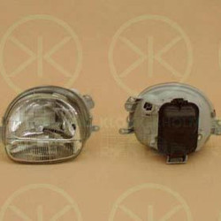 Headlight, H4, for vehicles with headlight levelling, Depo, Right, Illuminance [lx]: 12.5, Indicator Colour: white, 260107456R (RENAULT), 77 01 046 215 (RENAULT)