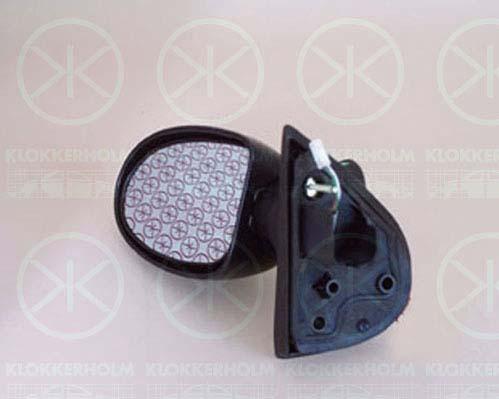 Exterior Mirror, for electric mirror adjustment, Convex, Right, 77 03 302 916 (RENAULT), 7700834989 (RENAULT)