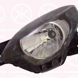 Headlight, H4, without motor for headlamp levelling, Left, Housing Colour: black, Illuminance [lx]: 12.5, VALEO, 26 06 024 96R (RENAULT), 26 06 099 66R (RENAULT)