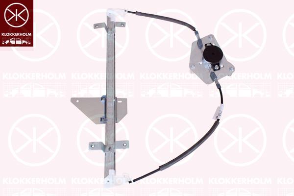 Window Regulator, 3-drs, without electric motor, Electric, Left Front, 8200731462 (RENAULT)