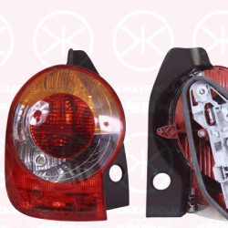 Tail Light Assembly, Left, Indicator Colour: yellow, with bulb holder, 82 00 212 205 (RENAULT), 82 00 538 786 (RENAULT)