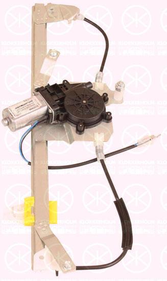 Window Regulator, with electric motor, Electric, Left Rear, 82 00 219 260 (RENAULT), 82 00 801 330 (RENAULT)