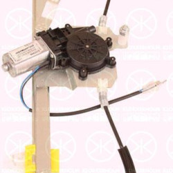 Window Regulator, with electric motor, Electric, Left Rear, 82 00 219 260 (RENAULT), 82 00 801 330 (RENAULT)