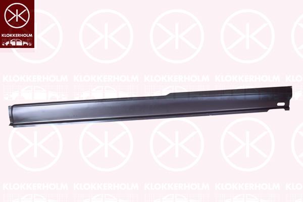 Rocker Panel, 2/3-drs, Left, Repair Panel, Lower Section, for vehicles without sliding door, 