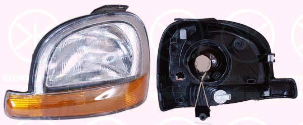 Headlight, H4, for vehicles with headlight levelling, Valeo, Left, Illuminance [lx]: 17.5, 77 01 044 037 (RENAULT), 260602509R (RENAULT)