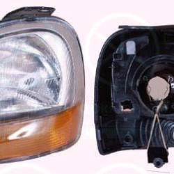 Headlight, H4, for vehicles with headlight levelling, Valeo, Left, Illuminance [lx]: 17.5, 77 01 044 037 (RENAULT), 260602509R (RENAULT)