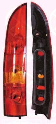 Tail Light Assembly, for vehicles with tailgate, without bulb holder, Right, 82 00 150 621 (RENAULT)