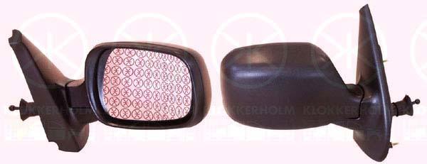 Exterior Mirror, Control: cable pull, Aspherical, Left, 77 00 354 636 (RENAULT)