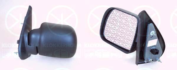 Exterior Mirror, for electric mirror adjustment, Plan, Left, 77 00 304 834 (RENAULT), 8465103 (RENAULT)