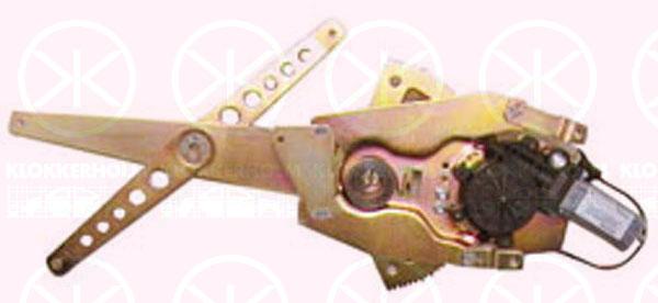 Window Regulator, with electric motor, Electric, Left Front, 77 00 303 543 (RENAULT)