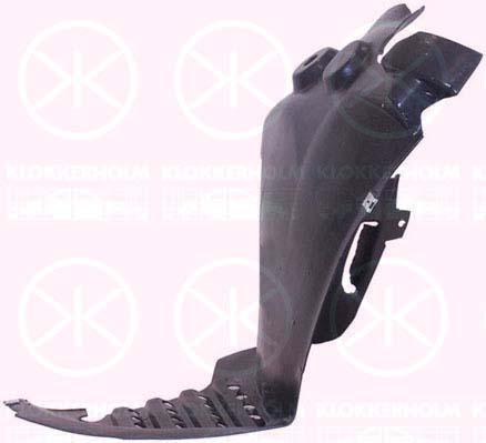 Liner, wheelhouse, Plastic, Left Front, Front Section, 7701692549 (RENAULT), 82 00 333 274 (RENAULT), 8200333274 (RENAULT), 8200460509 (RENAULT)