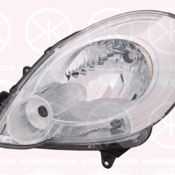 Headlight, H4, with motor for headlamp levelling, Left, Illuminance [lx]: 12.5, 77 01 068 181 (RENAULT), 82 00 402 521 (RENAULT)