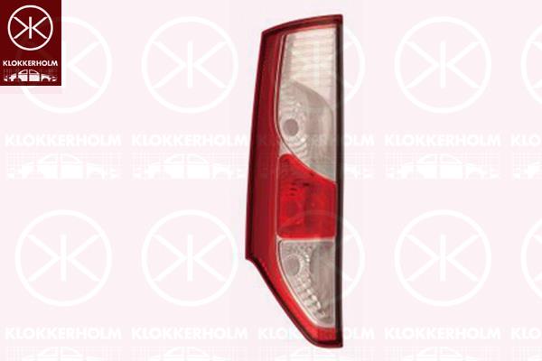 Tail Light Assembly, Left, for vehicles with tailgate, without bulb holder, 265557352R (RENAULT)