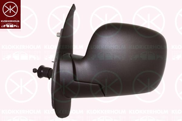 Exterior Mirror, w/primer, for electric mirror adjustment, Convex, Heatable, Left, 77 01 068 840 (RENAULT), 77 01 068 845 (RENAULT), 77 01 068 848 (RENAULT), 82 00 702 113 (RENAULT)