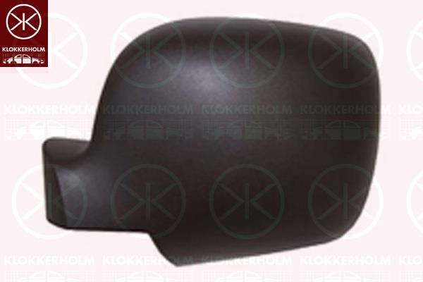 Housing, exterior mirror, black, Right, 77 01 068 842 (RENAULT)