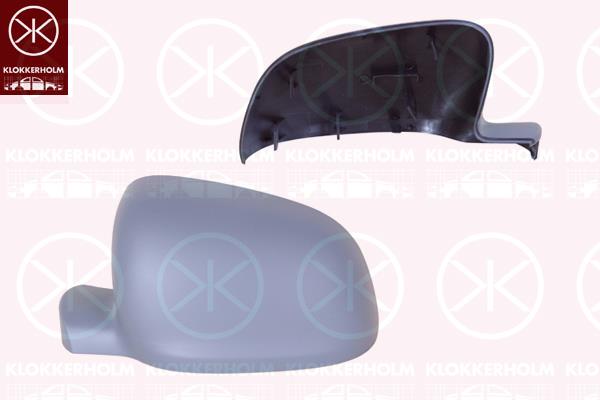 Housing, exterior mirror, Left, w/primer, 96 37 335 48R (RENAULT)