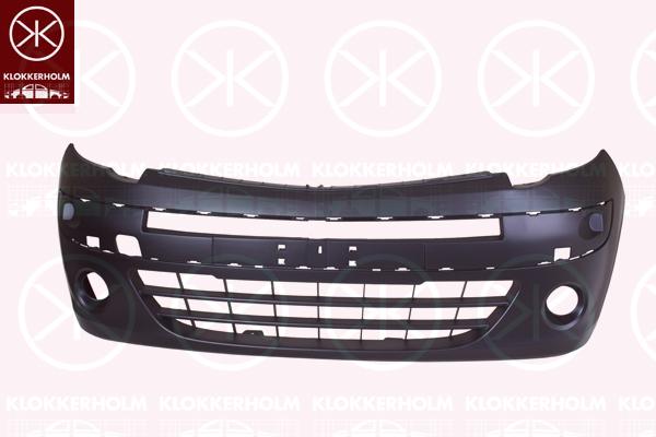 Bumper, w/primer, Front, with hole(s) for fog lights, 77 01 478 153 (RENAULT)