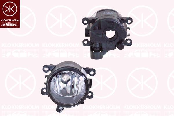 Front Fog Light, Left Front, H11, for vehicles with dynamic bending light, without bulb holder, 26155-00Q0D (NISSAN), 261558707R (RENAULT), 44 22 781 (OPEL), 6000618054 (FIAT), 93867966 (OPEL)