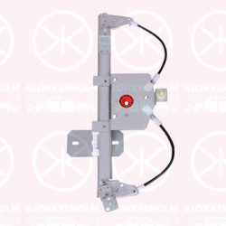 Window Regulator, 4-dr, without electric motor, Electric, Right Rear, 827009380R (RENAULT)