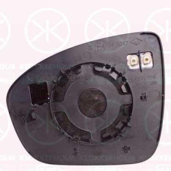 Mirror Glass, exterior mirror, Right, Heatable, Aspherical, 963650126R (RENAULT)