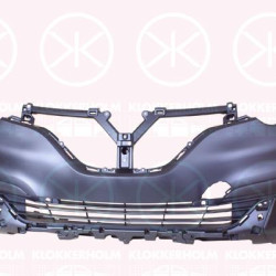 Bumper, w/primer, with hole(s) for parking assistant system, Front, Number of bores: 6, 62 02 235 03R (RENAULT)