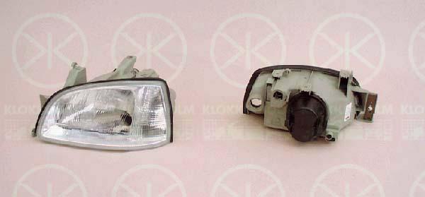 Headlight, H4, for vehicles with headlight levelling, for vehicles without headlight levelling, Valeo, Right, Illuminance [lx]: 20, 77 01 042 148 (RENAULT)