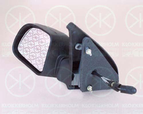 Exterior Mirror, Control: cable pull, Convex, Right, 77 00 797 005 (RENAULT), 8450481 (RENAULT)