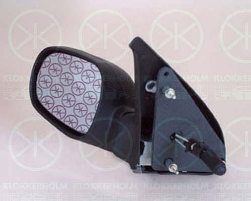 Exterior Mirror, Control: cable pull, Convex, Right, 77 00 826 599 (RENAULT)