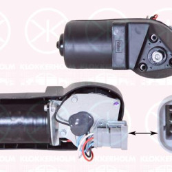 Wiper Motor, Front, Valeo, Voltage [V]: 12, 77 01 034 656 (RENAULT), 7701034656 (RENAULT)