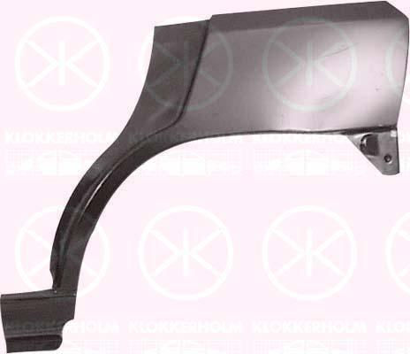 Quarter Panel, 5-drs, Wheel Arch Border, Repair Panel, Right Rear, Outer section, 