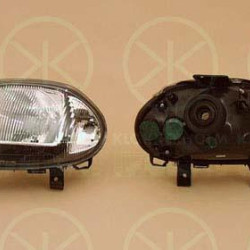 Headlight, H4, for vehicles with headlight levelling, Right, Illuminance [lx]: 17.5, 260104030R (RENAULT), 77 01 045 169 (RENAULT)