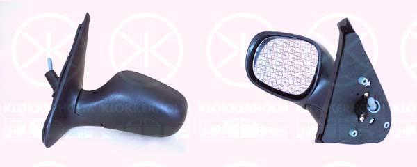 Exterior Mirror, Control: cable pull, Aspherical, Left, 77 00 415 325 (RENAULT)