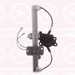 Window Regulator, 4-dr, with electric motor, Electric, Left Rear, 82 00 232 508 (RENAULT)