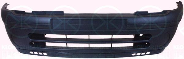 Bumper, Front, black, 77 01 470 894 (RENAULT)