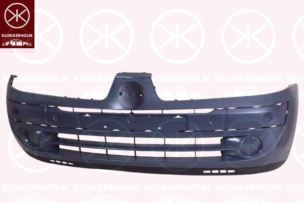 Bumper, w/primer, Front, with arrangement for front fog light, 77 01 473 708 (RENAULT), 77 01 476 554 (RENAULT), 7701473708 (RENAULT)