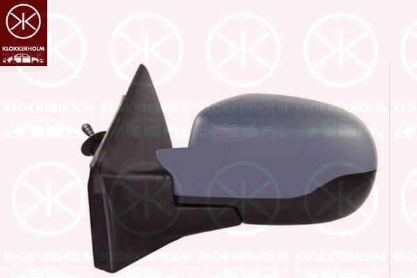 Exterior Mirror, Left, w/primer, Aspherical, 7701069553 (RENAULT), 7701071870 (RENAULT), 7701071875 (RENAULT)