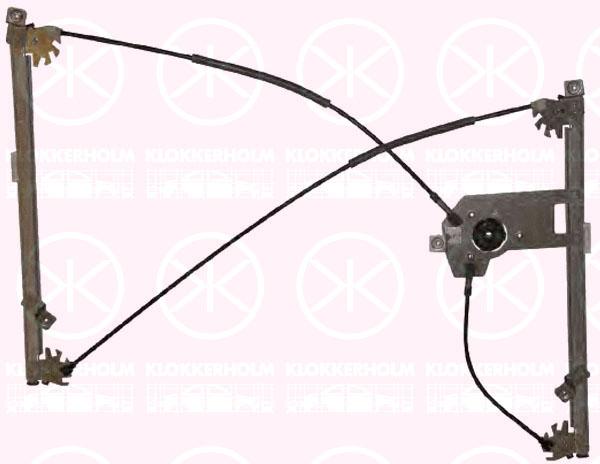 Window Regulator, 2-dr, without electric motor, Electric, Right, 82 00 826 173 (RENAULT)