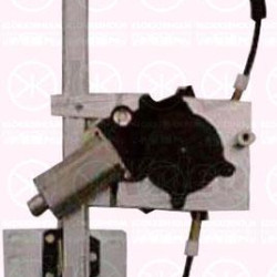 Window Regulator, with electric motor, Electric, Right Rear, Number of pins: 2, 82 00 291 153 (RENAULT)