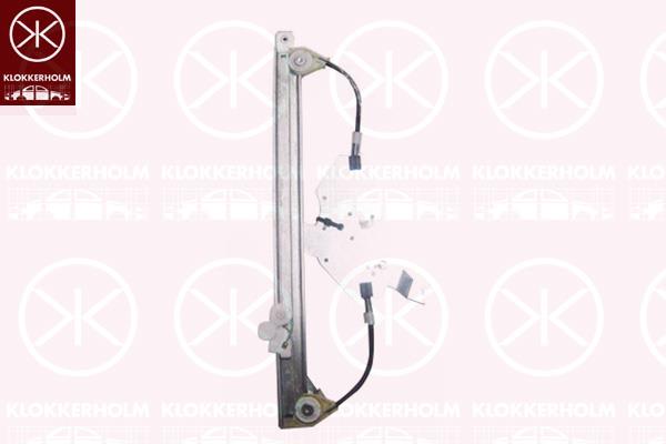 Window Regulator, without electric motor, Electric, Right Rear, 82 00 291 153 (RENAULT)