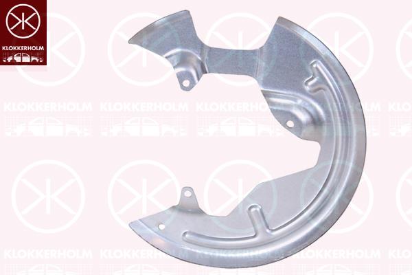 Splash Guard, brake disc, Front Axle Left, for brake disc diameter [mm]: 260, Zinc-coated, 82 00 326 281 (RENAULT), 8200326281 (VOLVO), 8200326281 (RENAULT)