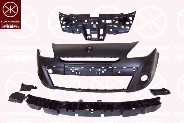 Bumper, Rim Size [inch]: 16, Front, w/primer, with hole(s) for fog lights, Full Body Section, 77 01 479 265 (RENAULT)