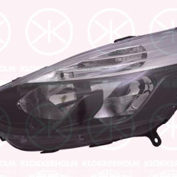 Headlight, H7/H1, Right, PY24W, Illuminance [lx]: 12.5, Housing Colour: black, with motor for headlamp levelling, AL, 26 01 031 27R (RENAULT)