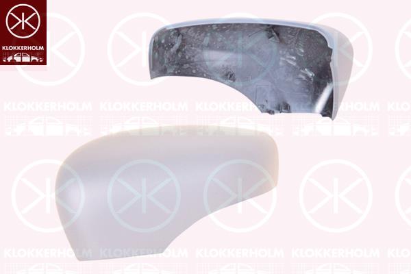 Housing, exterior mirror, w/primer, Right, 96 37 431 36R (RENAULT), 96 37 449 32R (RENAULT)